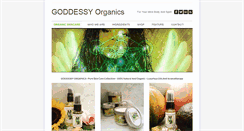 Desktop Screenshot of goddessyorganics.com