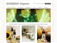 Tablet Screenshot of goddessyorganics.com